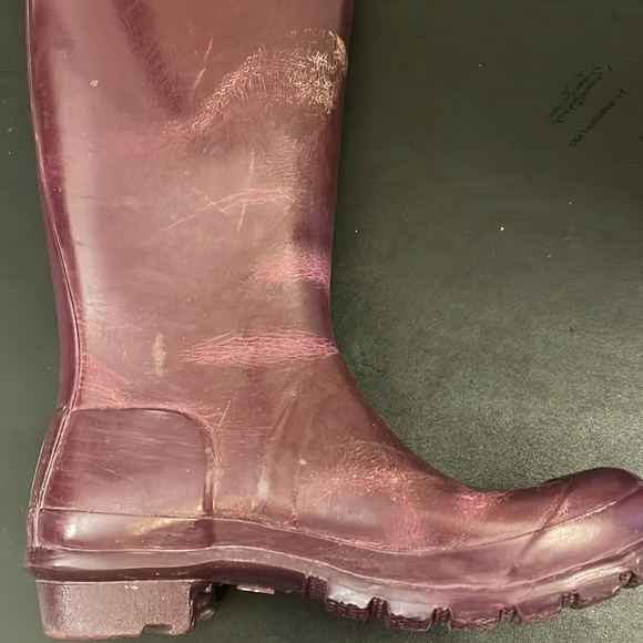 Hunter Purple Rain Boots Size 6 - Picture 13 of 16